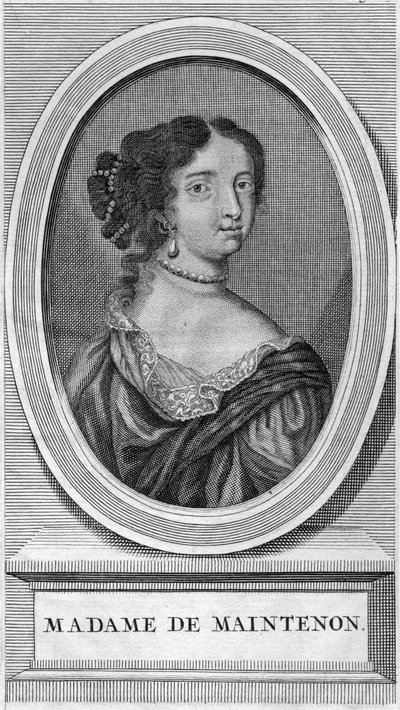 Porträt von Madame de Maintenon von English School